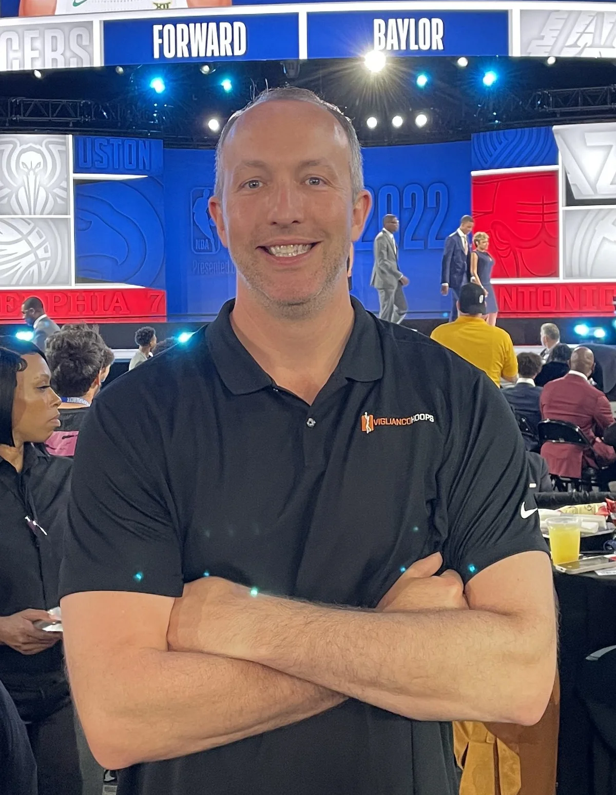 Thomas Viglianco at the NBA Draft