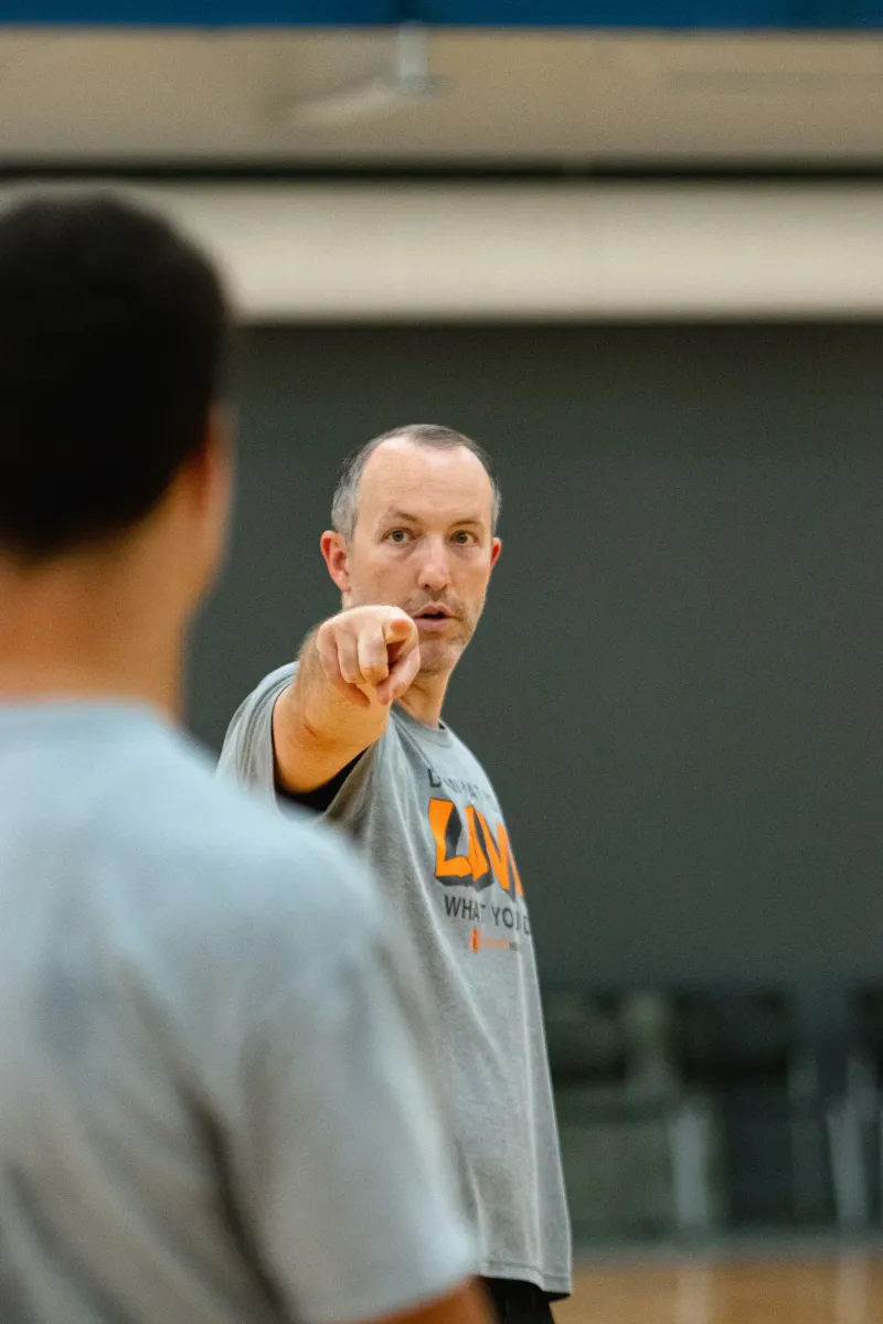 Thomas Viglianco during his professional basketball career